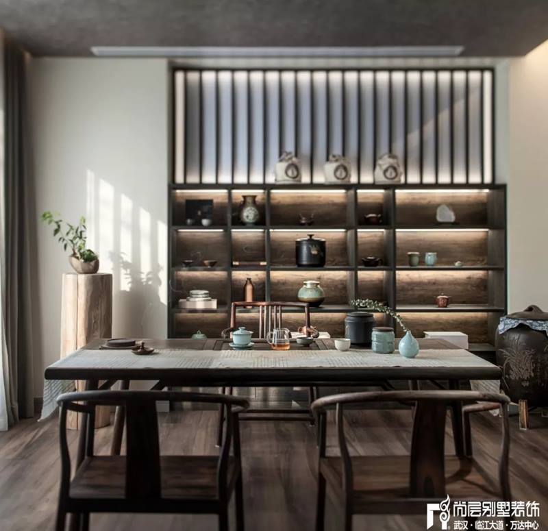 尚层装饰别墅全案设计茶室装修效果