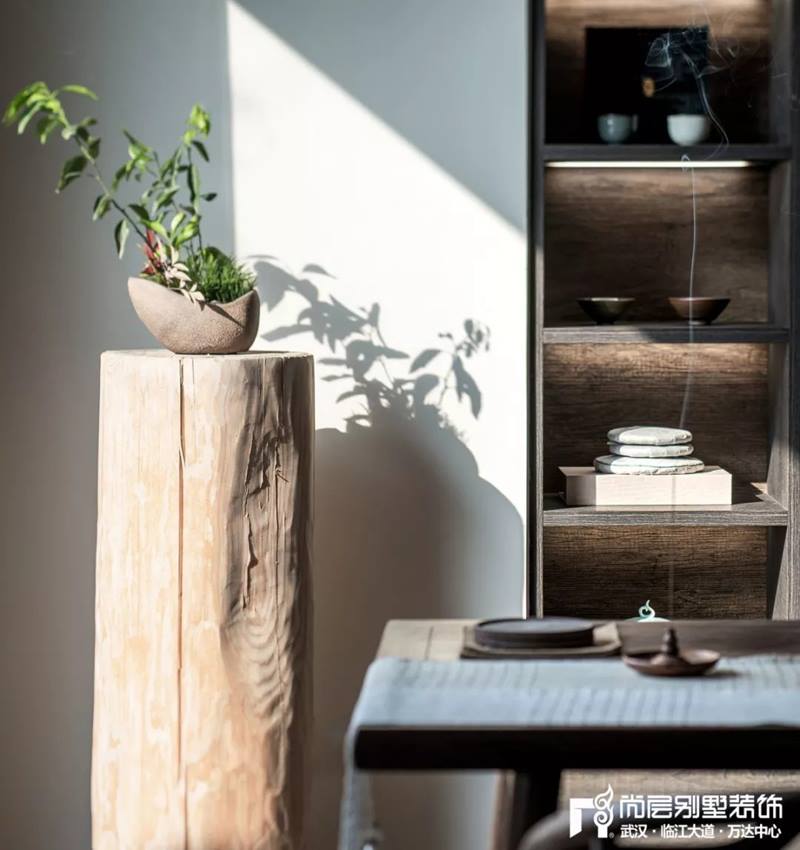 尚层装饰别墅全案设计茶室装修陈设