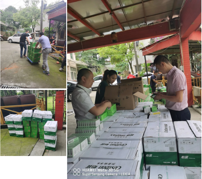 尚层装饰夏季工地送清凉慰问品