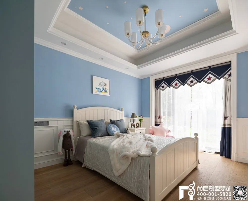 尚层装饰400平别墅美式风格儿童房装修设计实景